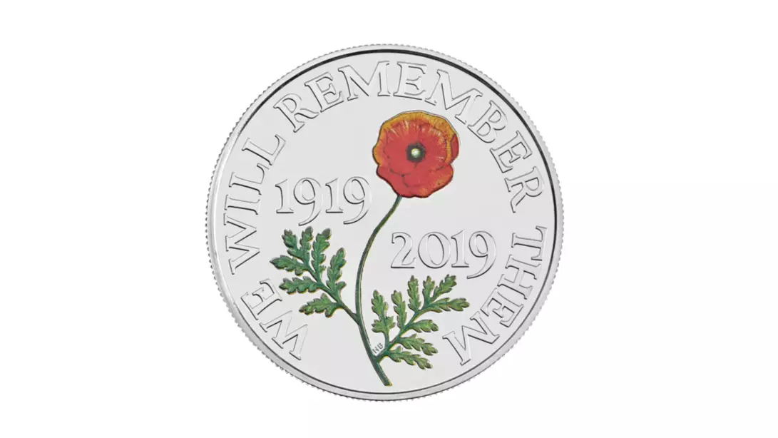 Royal Mint Releases Commemorative £5 Poppy Coin For Remembrance Day