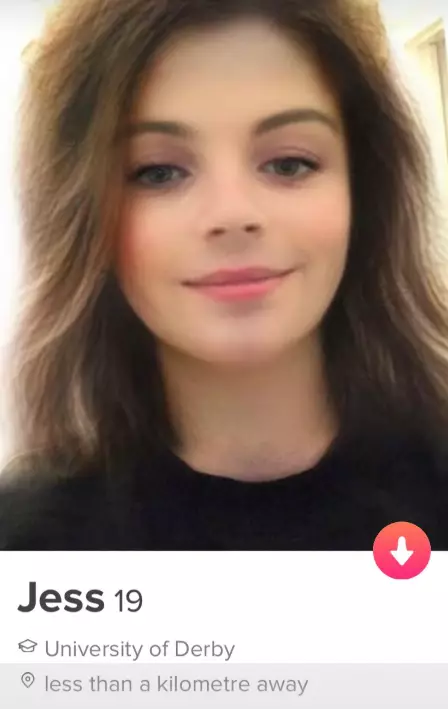 Jess proved very popular with the fellas on Tinder.
