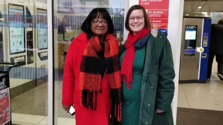 MP Diane Abbott Photographed Wearing 'Two Odd Shoes' At Polling Station