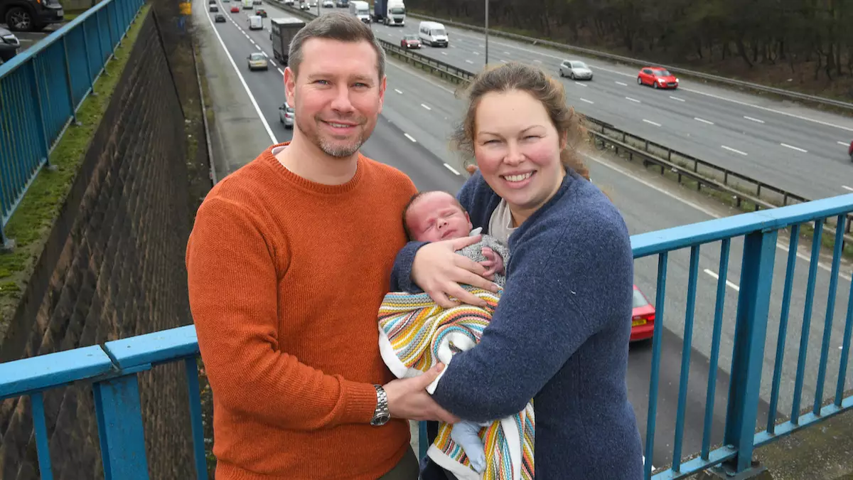 Baby's Official Place Of Birth Is M60 Junction 16 After Motorway Delivery