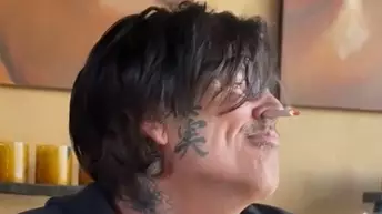 Tommy Lee Smokes Cigarette Through Nose As Wife Tries To Make Him Quit