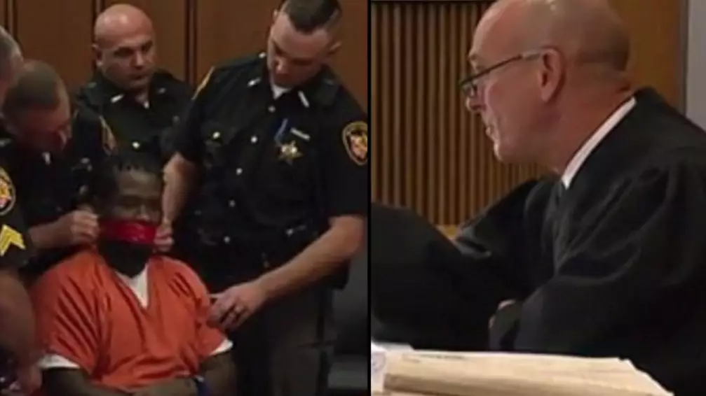 Judge Orders Cops To Tape Armed Robber's Mouth Shut During Sentencing