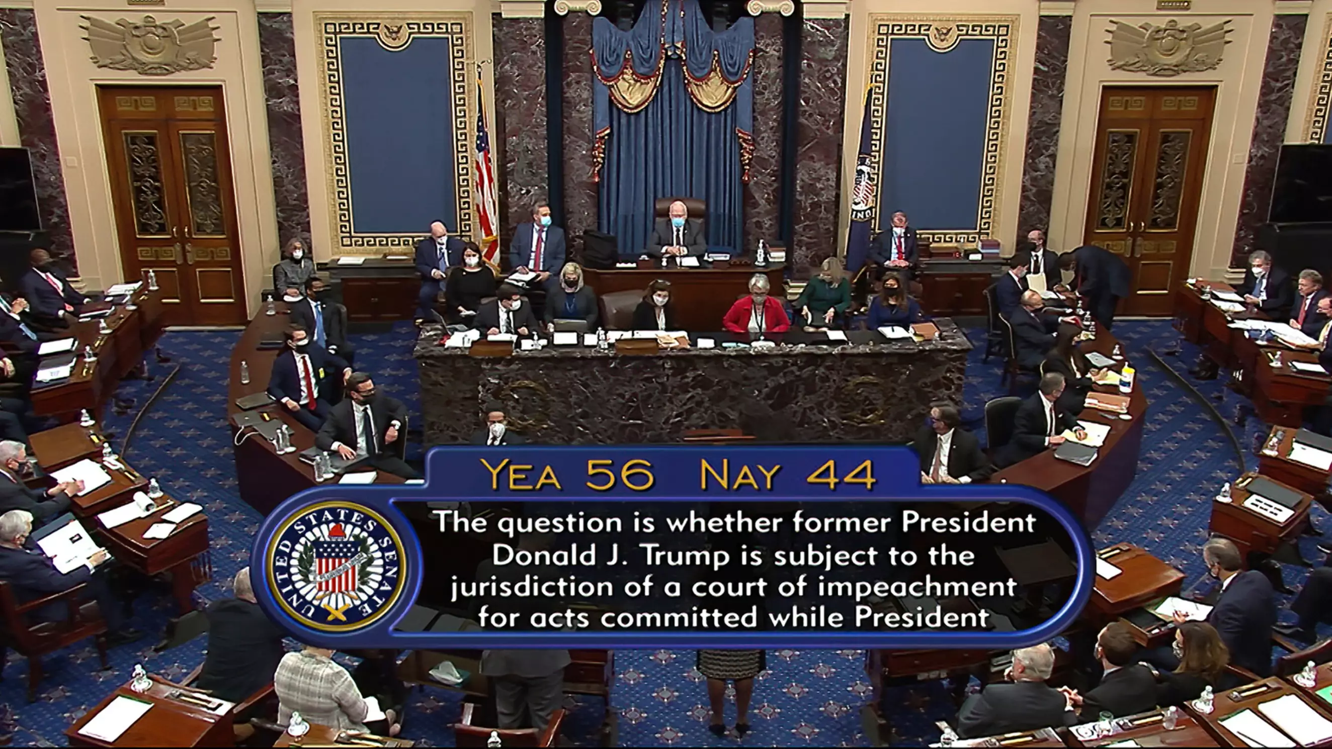 US Senate Declares Donald Trump's Second Impeachment Is Constitutional 
