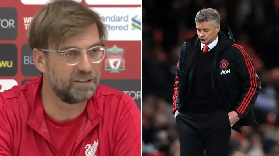 Jurgen Klopp Reacts To Manchester United Losing To Manchester City