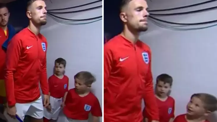You May Have Missed Jordan Henderson Pieing Off Young Mascot 