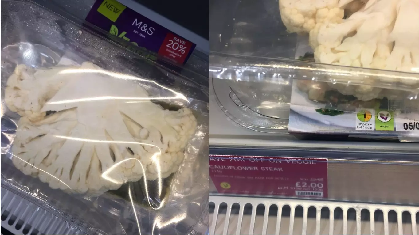 ​Marks And Spencer Is Selling Sliced Cauliflower As ‘Cauliflower Steak’ For £2 