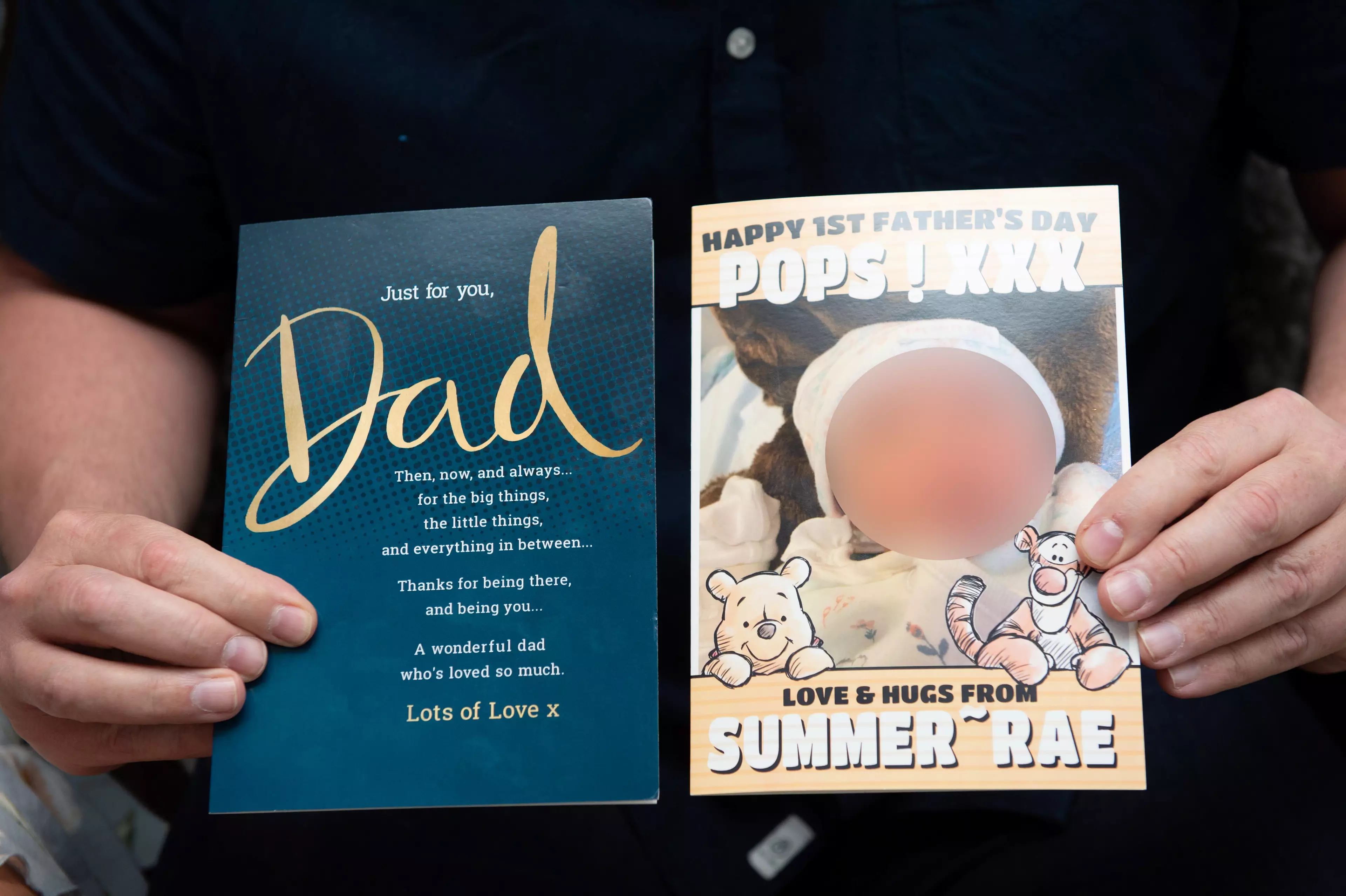 Darren received the wrong Father's Day card in the mail (