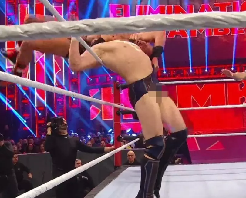 Daniel Bryan's balls were on display on numerous occasions.