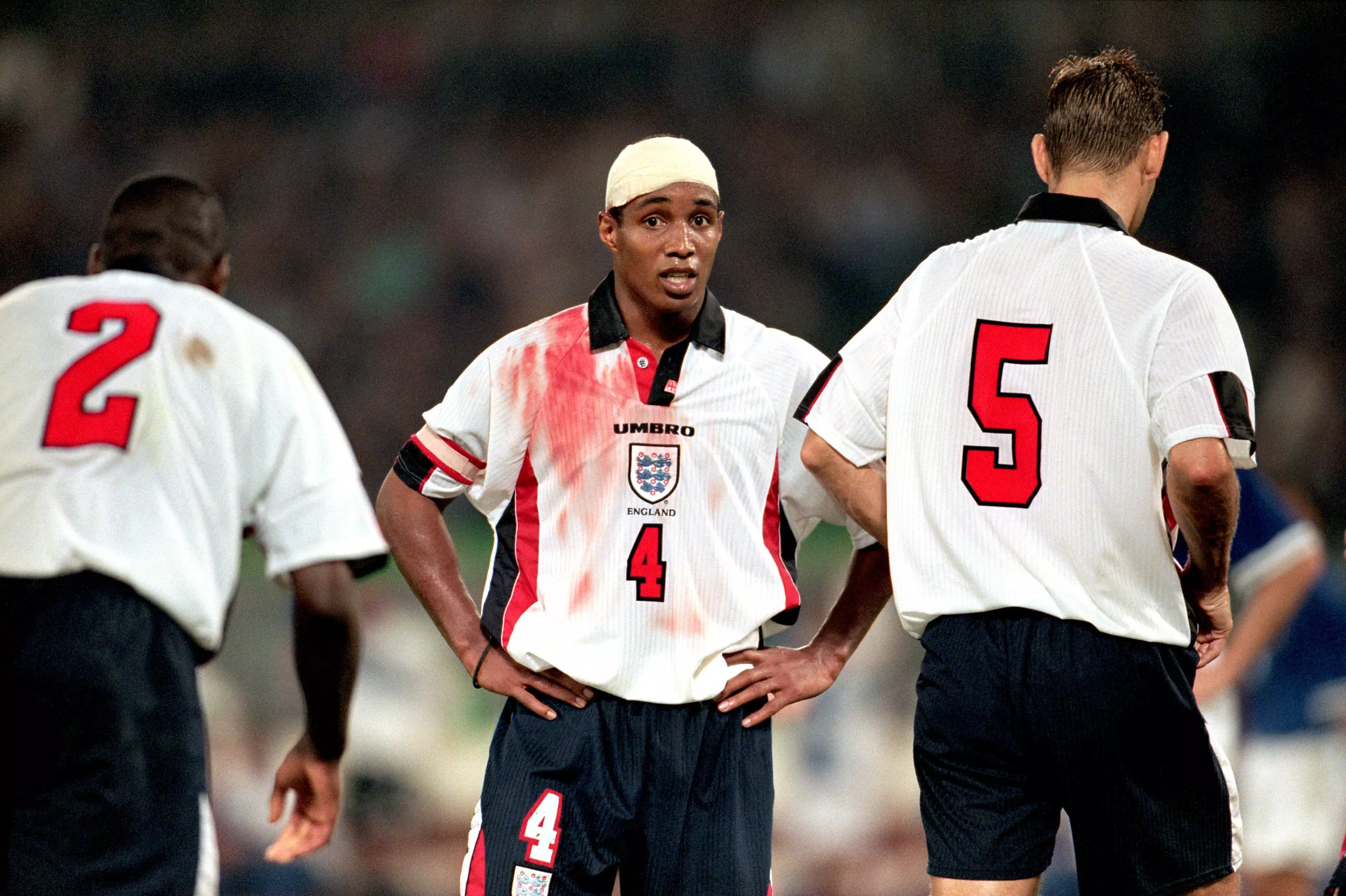 Ince during his infamous performance vs Italy. Image: PA Images