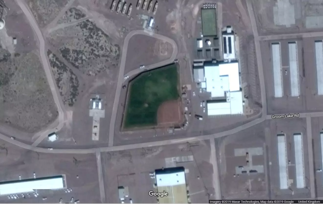 The Baseball Field Within Area 51.