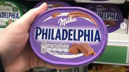 You Can Now Buy Philadelphia Cheese Mixed With Milka Chocolate At Asda
