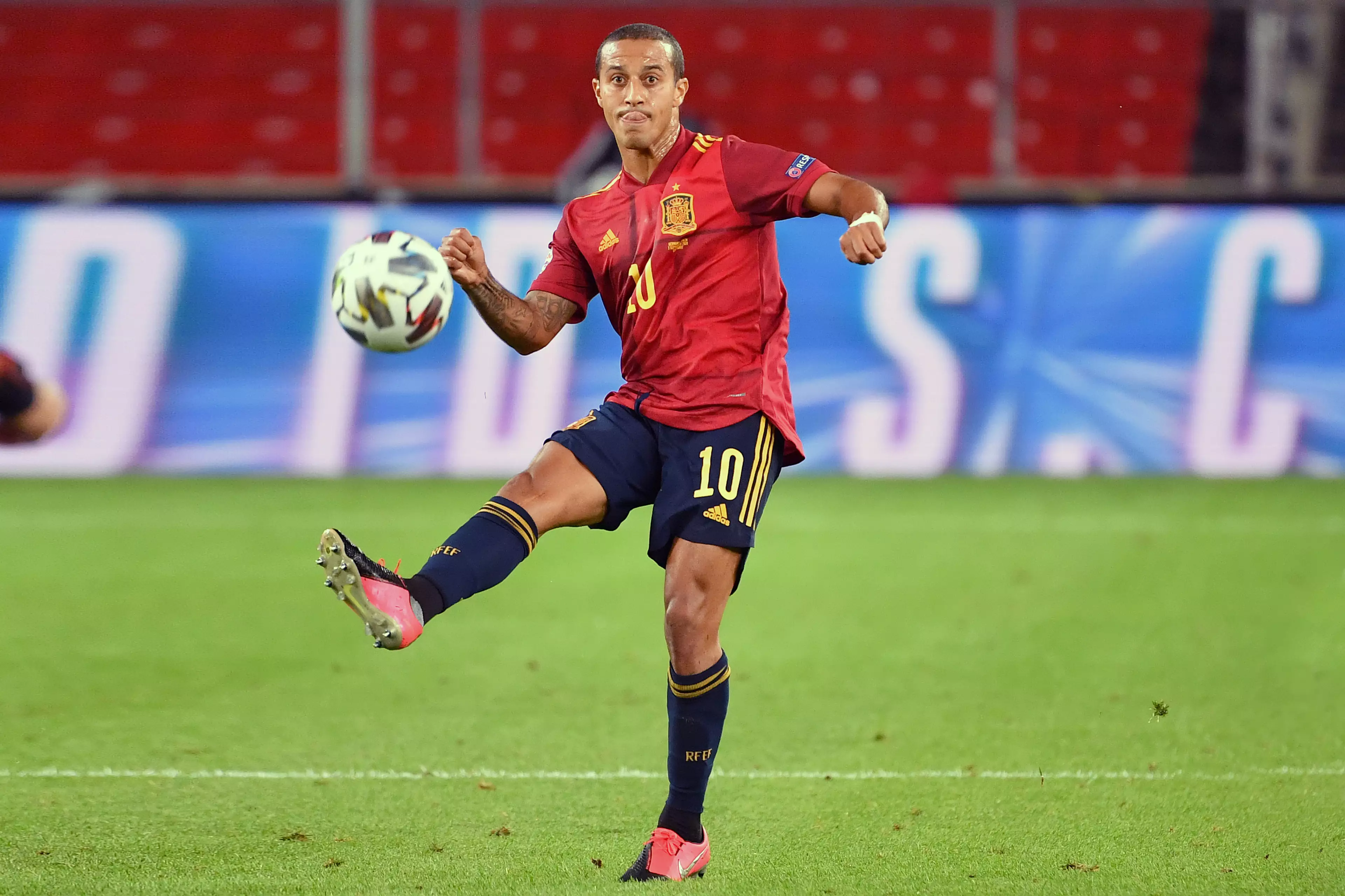 Thiago has been heavily linked with a move to Liverpool. Image: PA Images