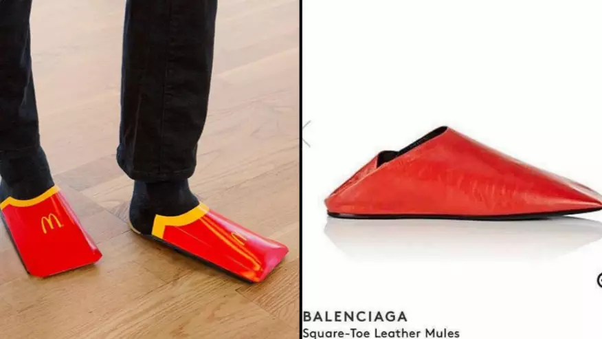 McDonald's Roasts Balenciaga With 'Shoes' Made From Fries Cartons