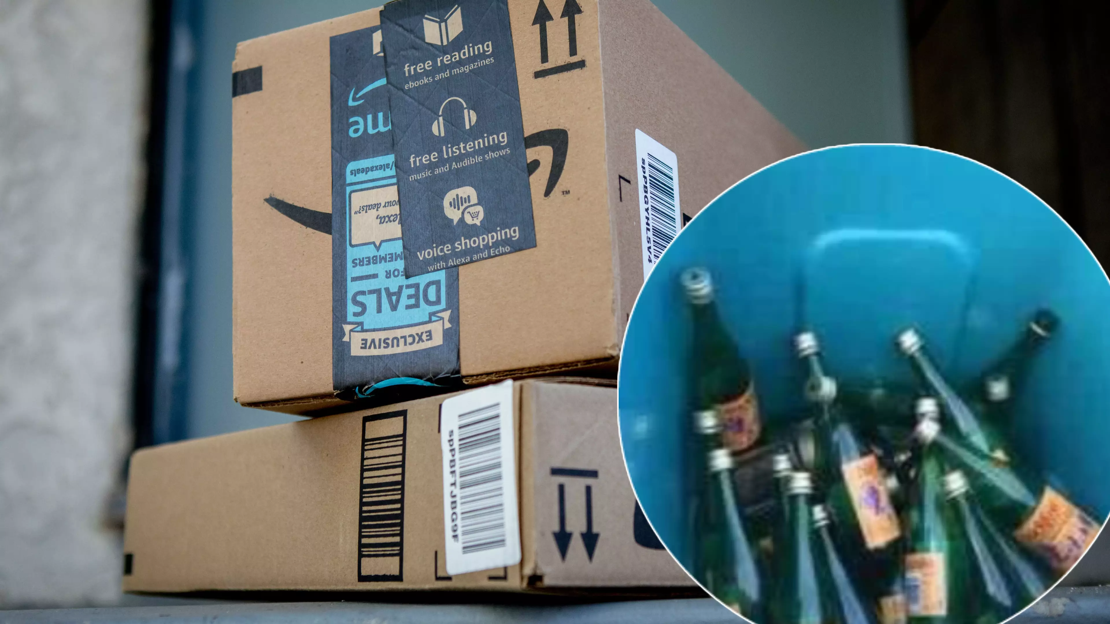 Customer Misses Amazon Delivery So Driver Leaves Package In 'Bucky Bin'