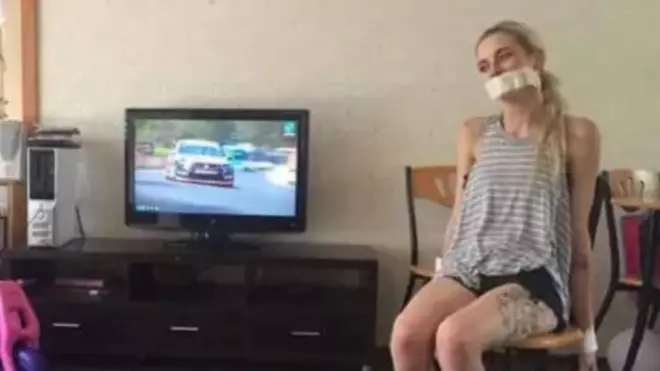 Photo Of Woman Tied Up And Gagged During Bathurst 1000 Sparks Outrage