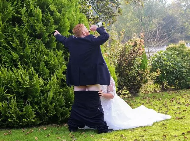 Newlyweds Share Photo Of Them Enjoying 'Foreplay' Outside