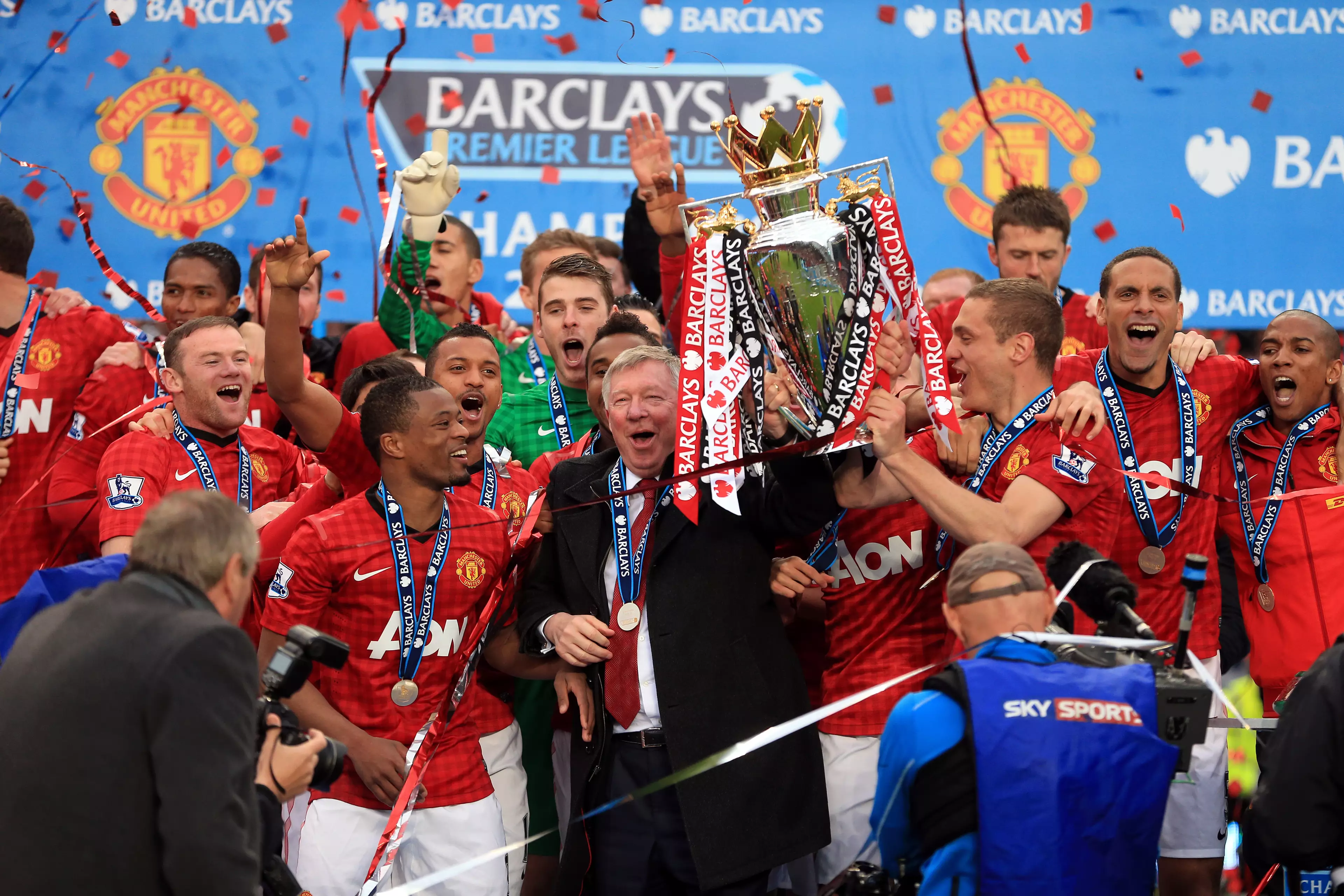 Manchester United's Premier League title in 2013 was 'Fergie's' final trophy before retiring. Image: PA Images