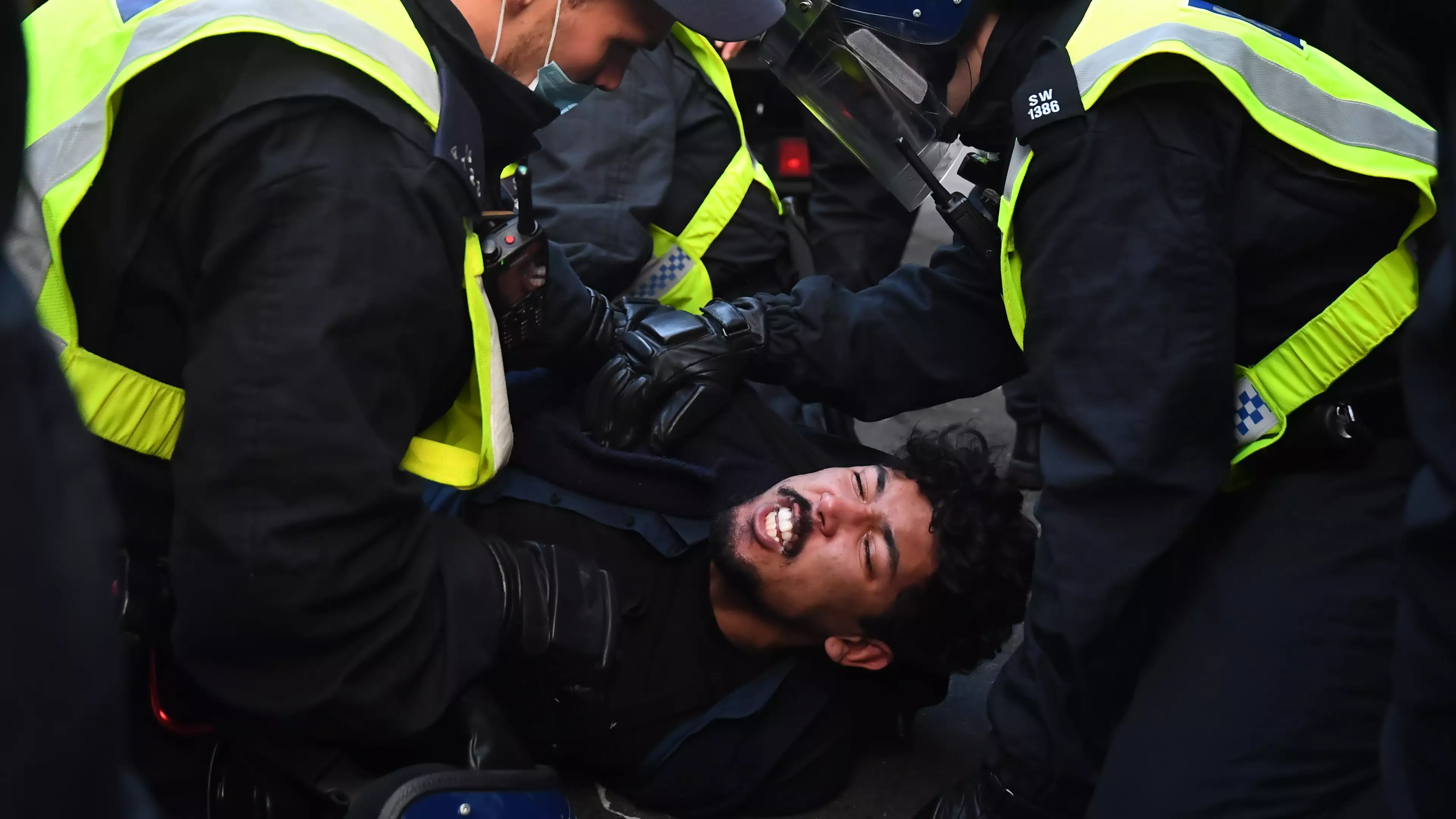 More Than 60 Arrested As Anti-Lockdown Protestors Clash With Police In London