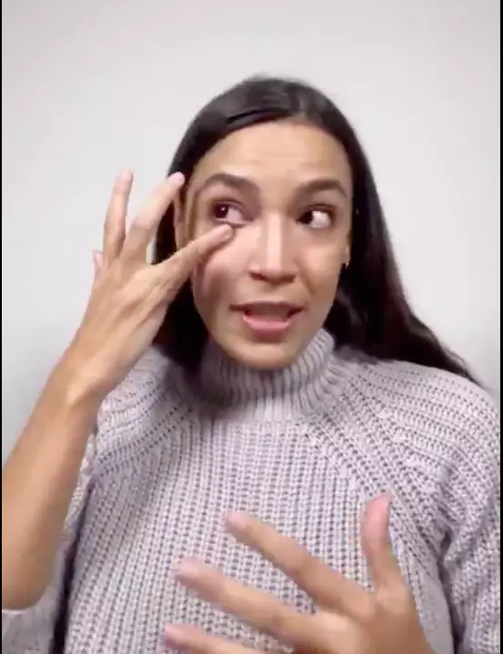 AOC became emotional recalling her experience (