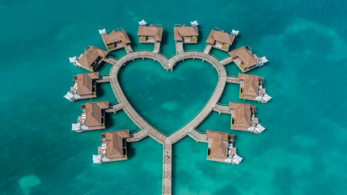 ​These Incredible Love Heart Over Water Villas In Jamaica Come With Their Very Own Butler