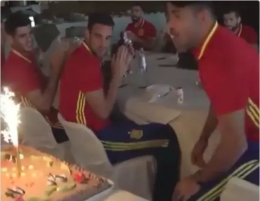 WATCH: Spain Squad Surprise Diego Costa With Slightly Odd Birthday Present