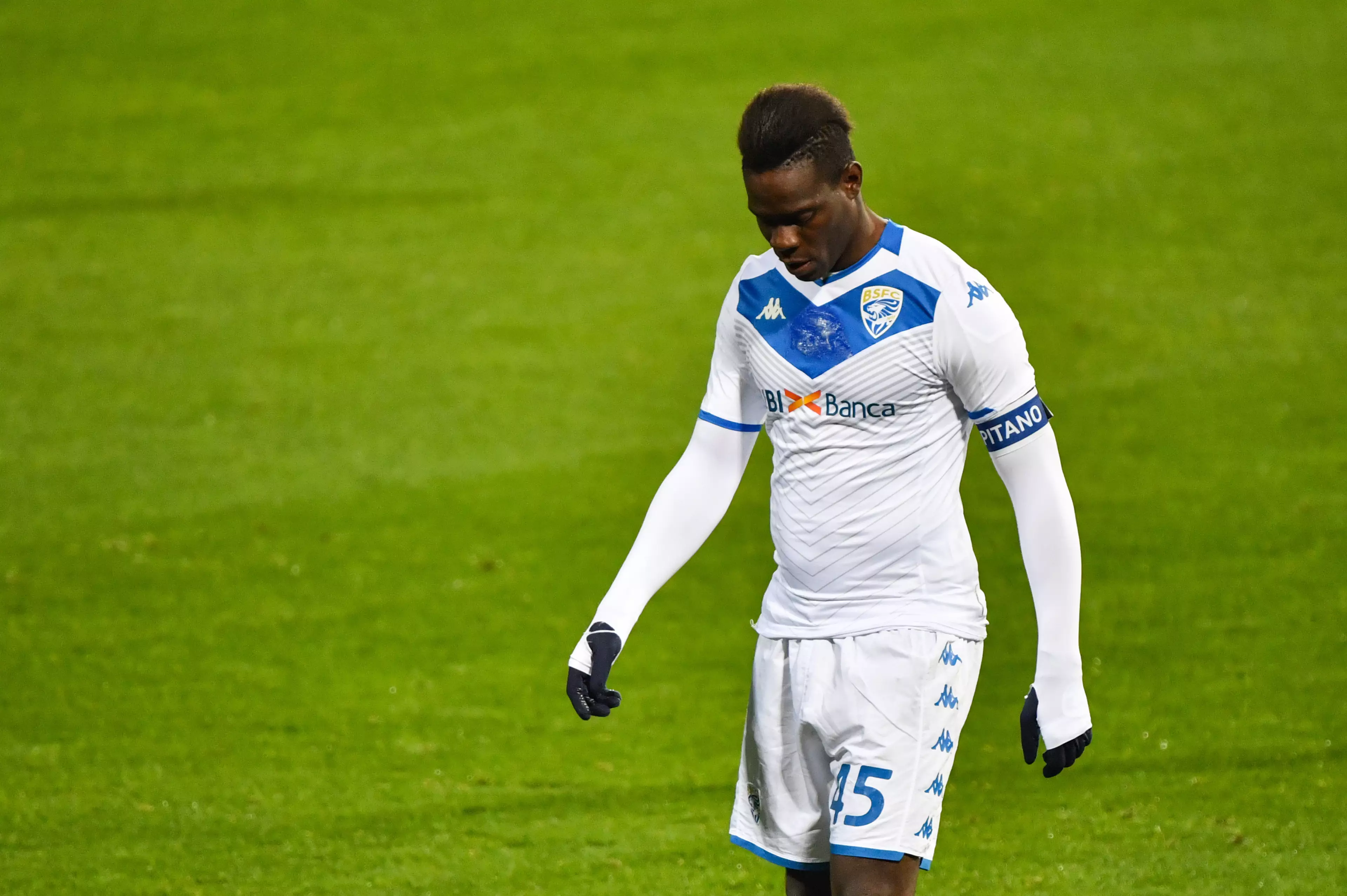 Balotelli hasn't been able to recapture his form for Brescia. Image: PA Images