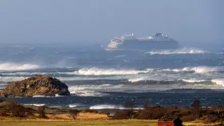 Hundreds Airlifted From Stranded Cruise Ship Amid Rough Seas Off Norway Coast
