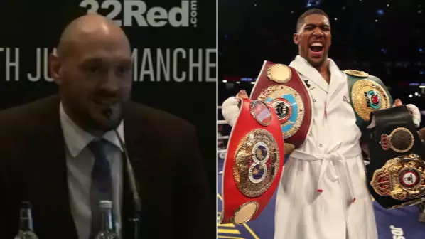 Tyson Fury Brutally Trolls Anthony Joshua In Press Conference Announcing His Return 