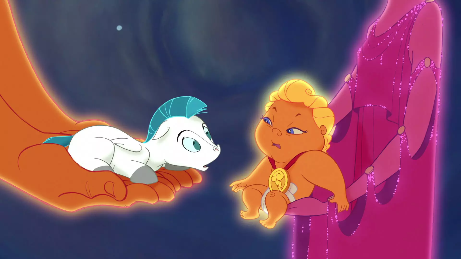 The silhouette of baby Pegasus led to the unfortunate shape. (