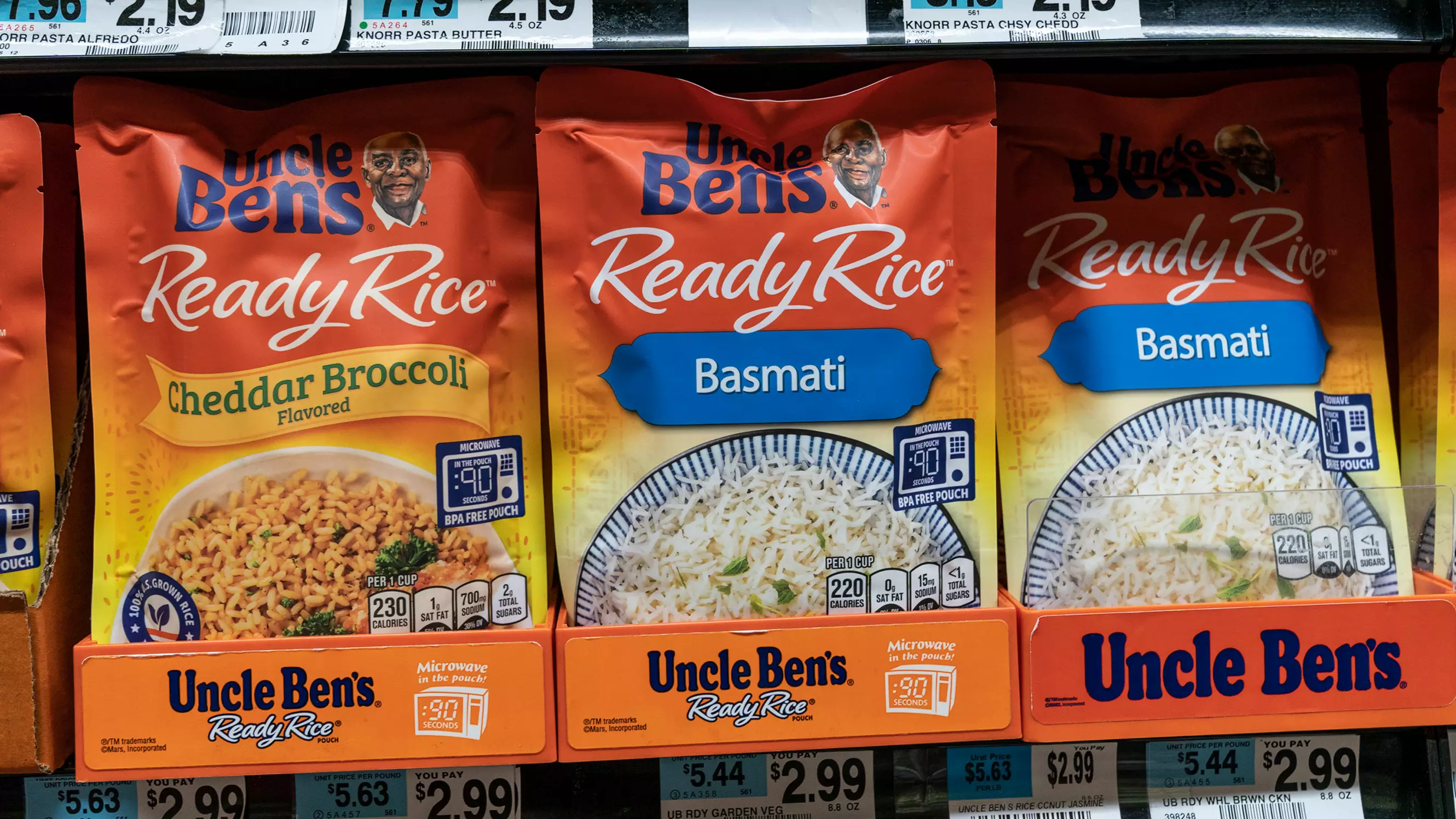 Uncle Ben's packaging before the changes.