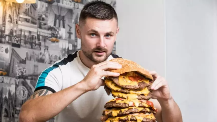 Restaurant Offering Two-Stone Burger For Free If You Eat It In An Hour 
