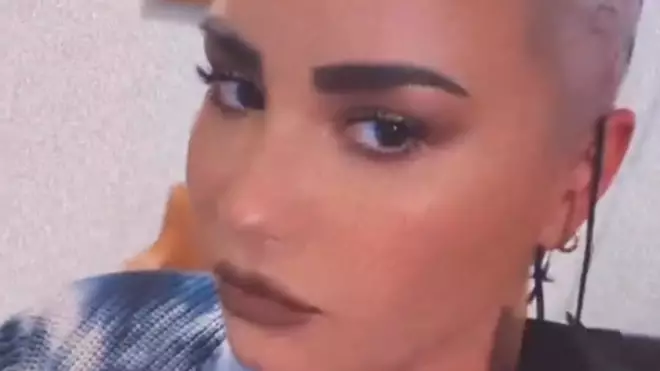Demi Lovato Gets A Giant Spider Tattoo Onto The Side Of Their Head