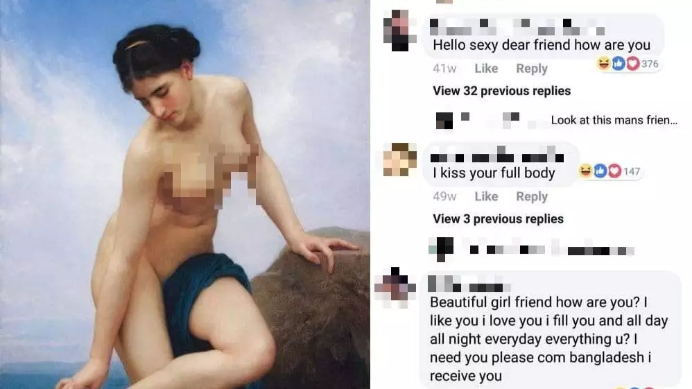 Men Hit On 19th Century Painting Of Naked Woman On Facebook