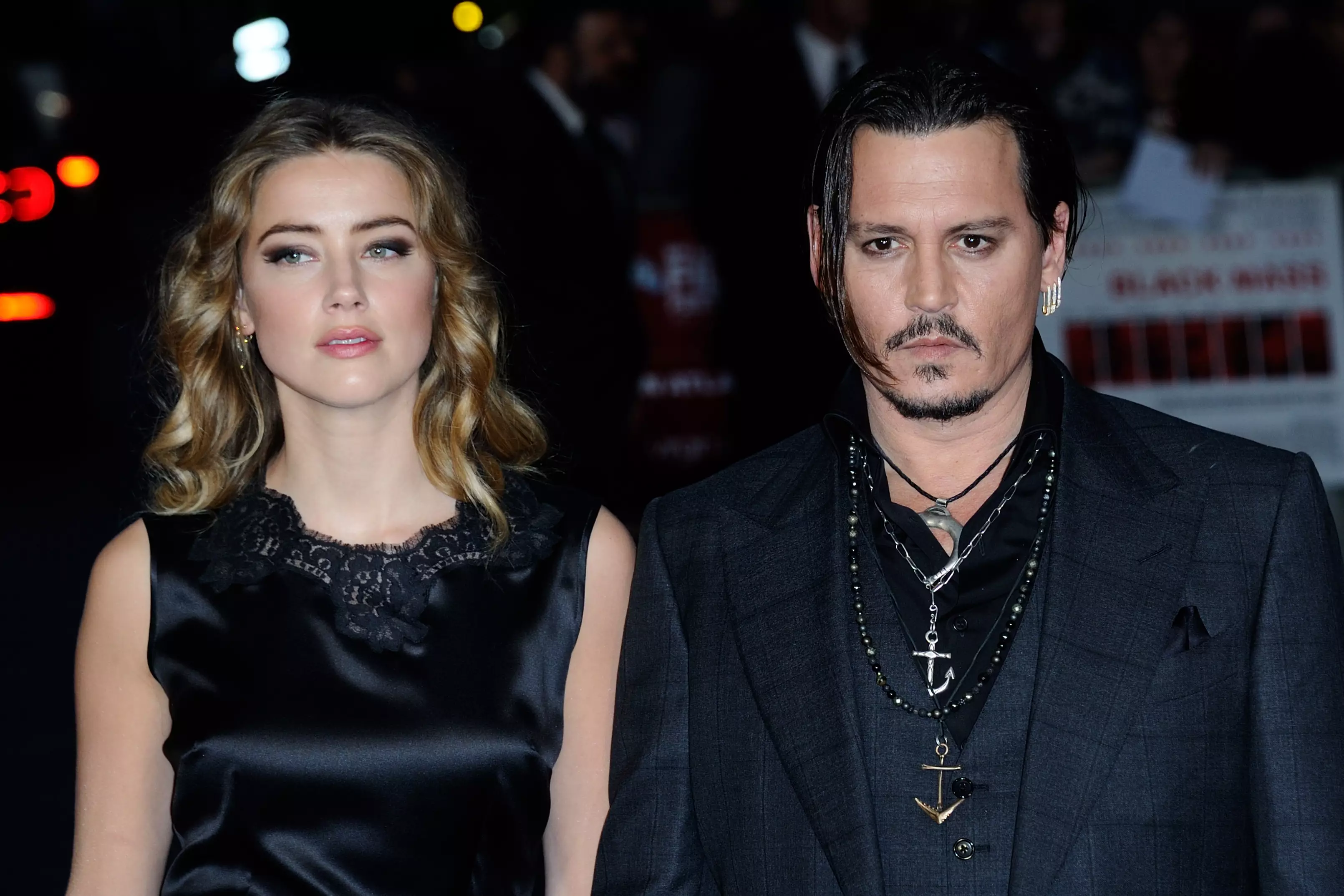 Amber Heard and ex husband Johnny Depp (