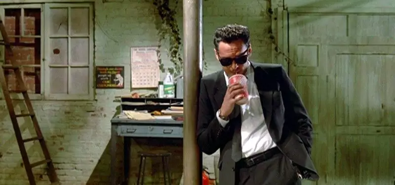 Madsen as Mr. Blonde in Reservoir Dogs.