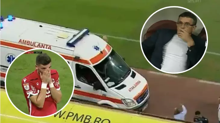 Dinamo Bucharest Manager's First Words To Doctors Were "What's The Score?" After Suspected Heart Attack