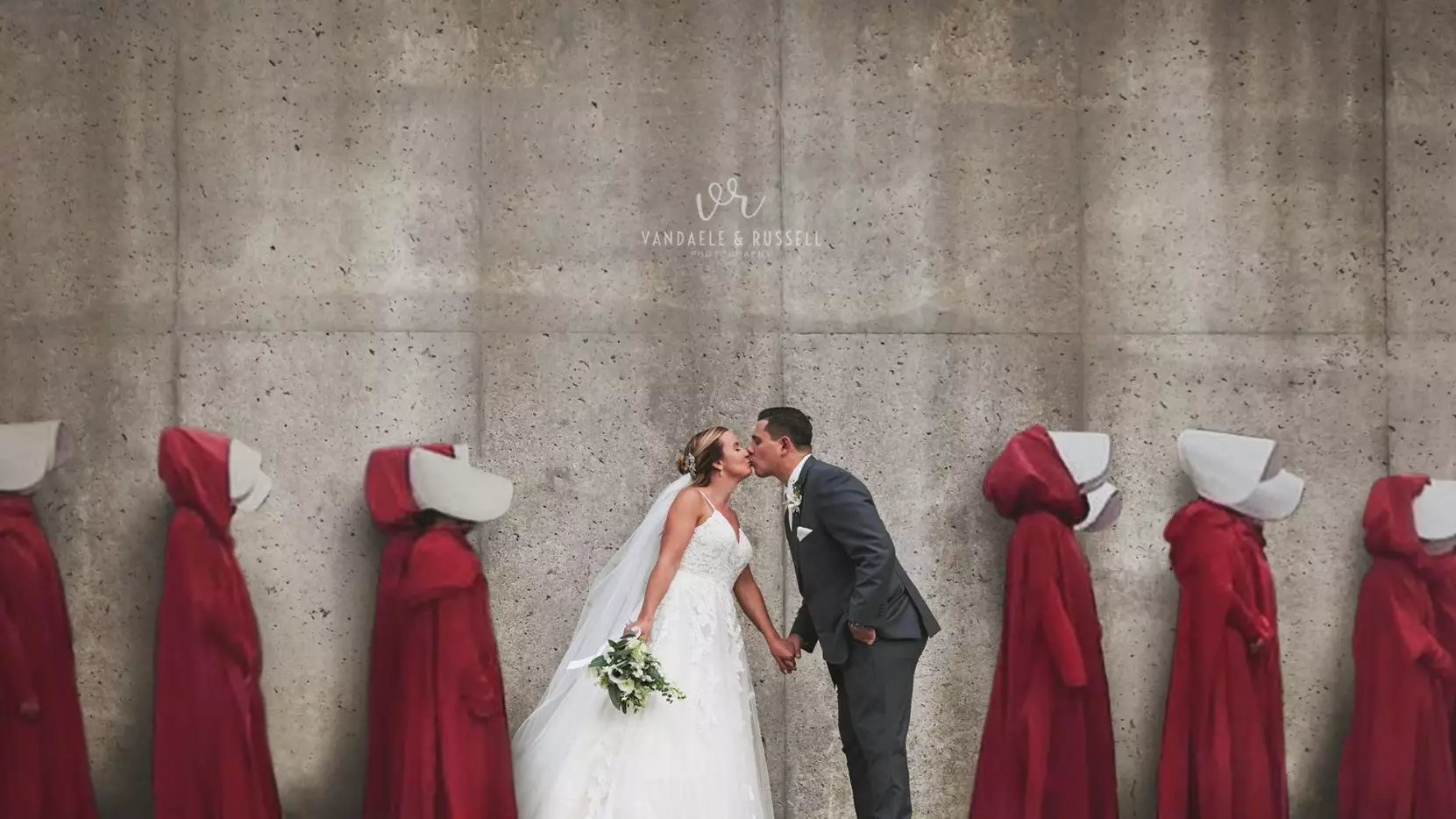 Couple Criticised For Wedding Photographs Inspired By The Handmaid's Tale