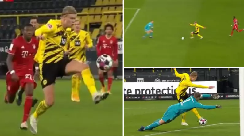 Erling Haaland's Brilliant Goal For Borussia Dortmund Against Bayern Munich Gets Slow-Mo Treatment
