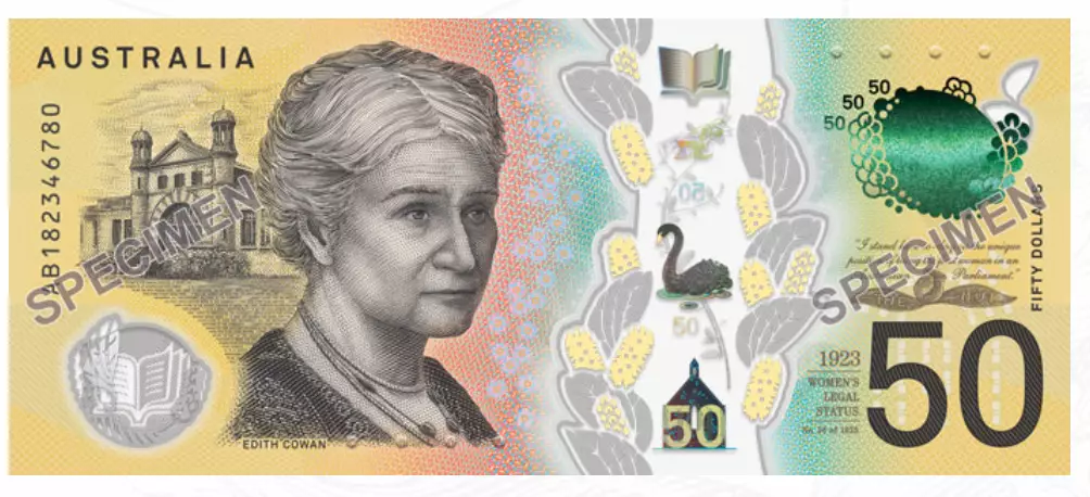 The error occurred on the new $50 note, printed in October last year.