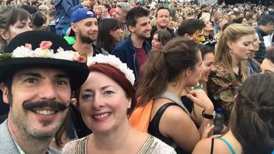 David Cameron Photobombs Labour Councillor's Selfie At Festival