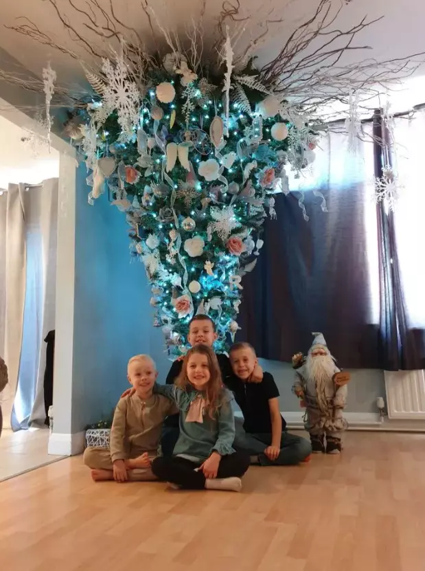 Her kids love the tree.