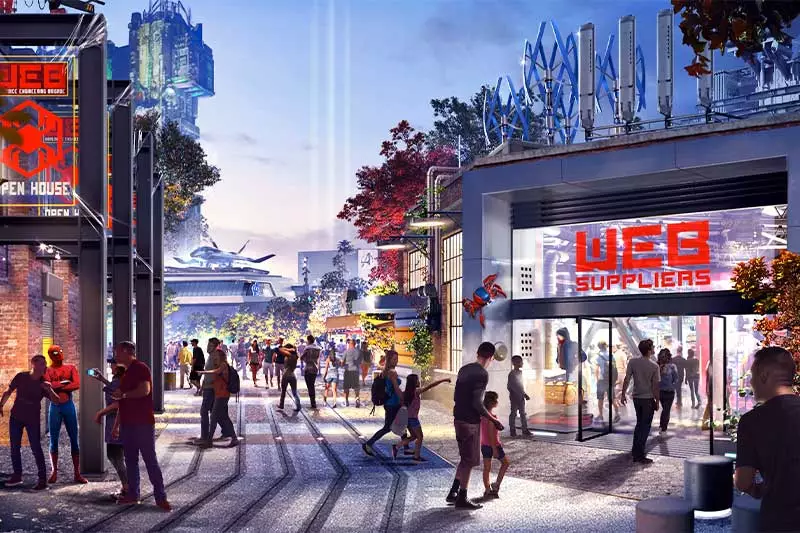 Specific details about what visitors may see at the Avengers Campus are being kept under wraps  (