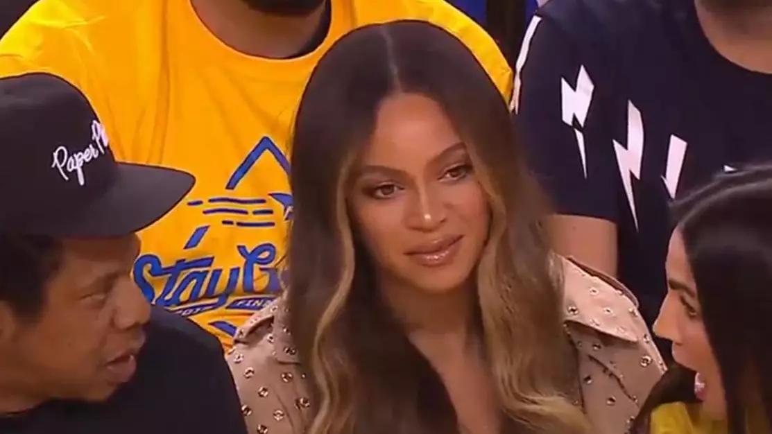 Beyonce Appears To Give Golden State Warriors Owner's Wife Some Serious Side-Eye