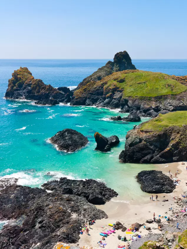 Kynance Cove is one of Britain's most beautiful beaches (