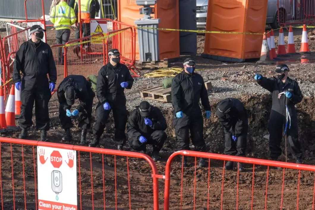 Workers uncovered the remains on a construction site in Solihull.