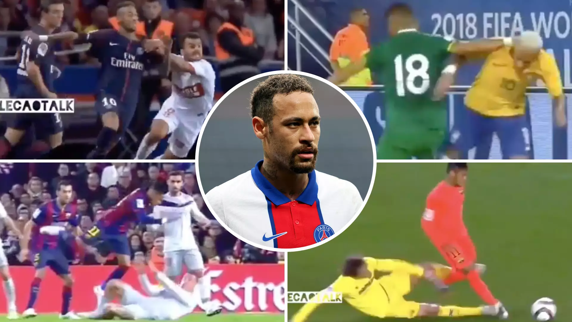 Neymar Video 'Proves' PSG Star Is Getting 'Assaulted' On Pitch As He Is Ruled Out Of Barcelona Clash