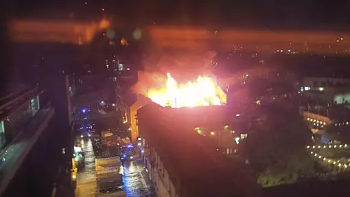 Fire That Tore Through Camden Market Overnight Brought Under Control