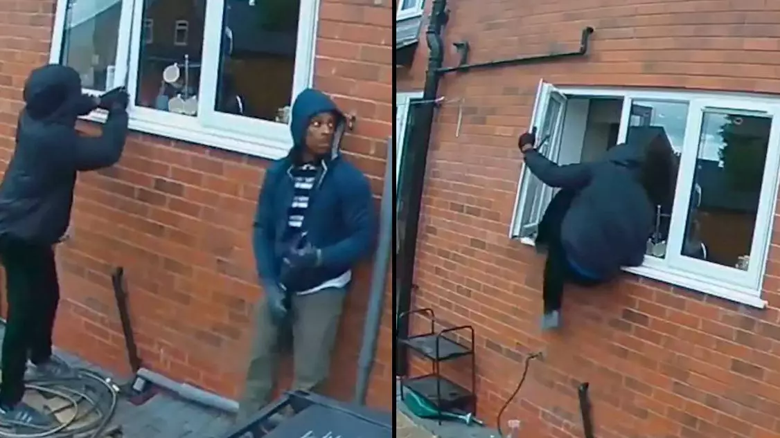 Two Burglars Were Caught On CCTV Robbing House