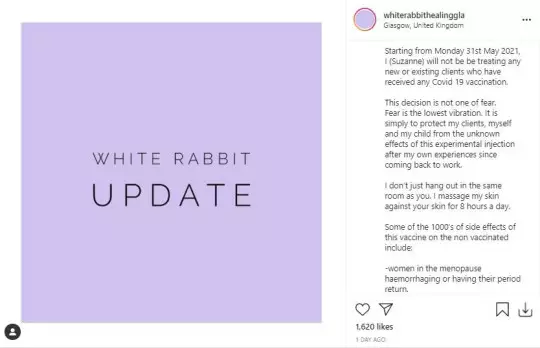 A statement was posted to the salon's Instagram account on Monday (