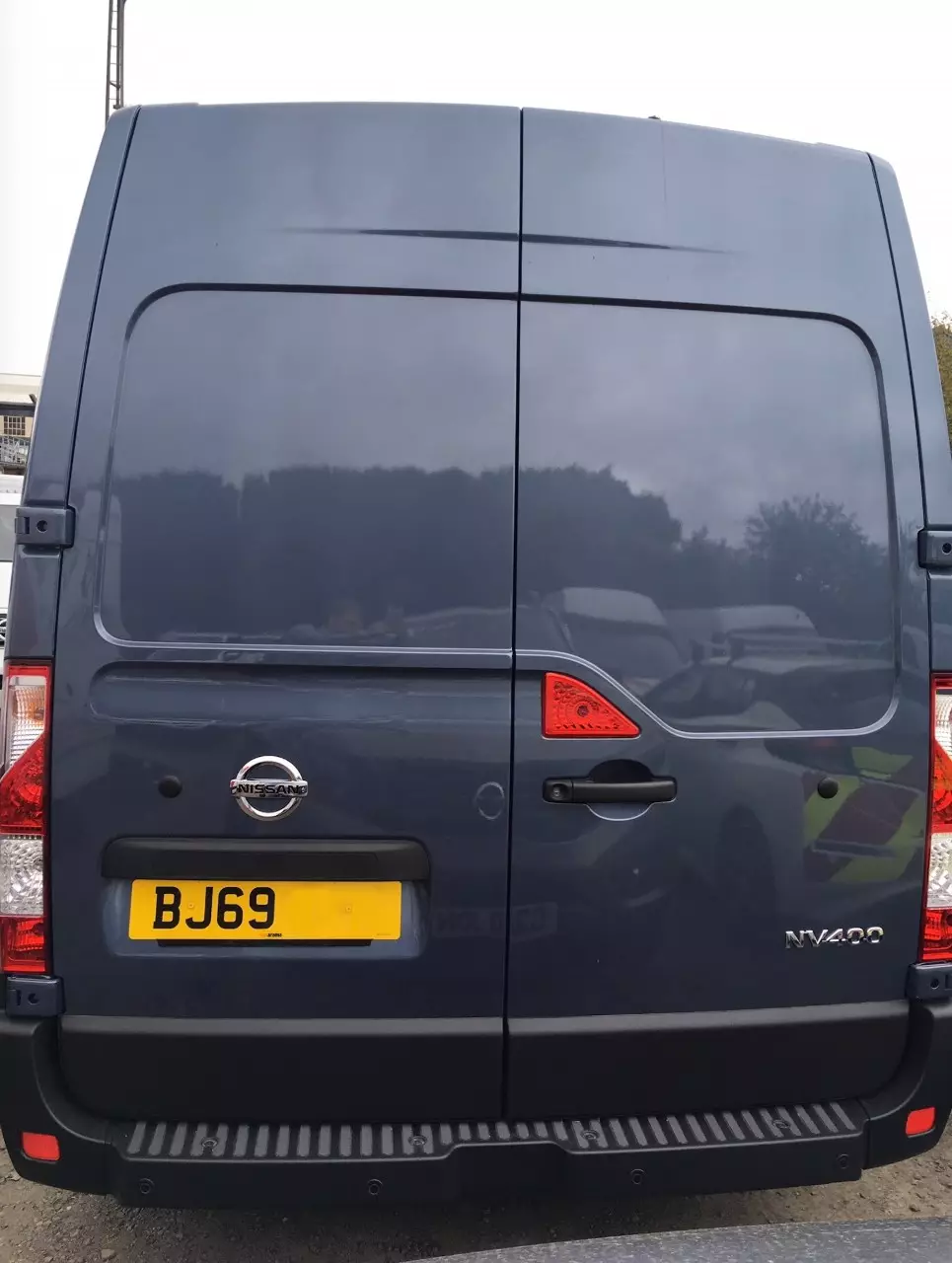 Would you let an amusing number plate ruin your new van collection day?